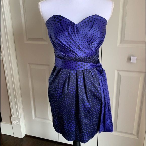 BCBG Satin purple dress - Picture 1 of 3